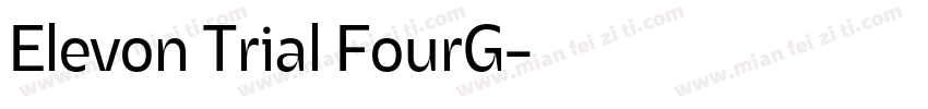 Elevon Trial FourG字体转换